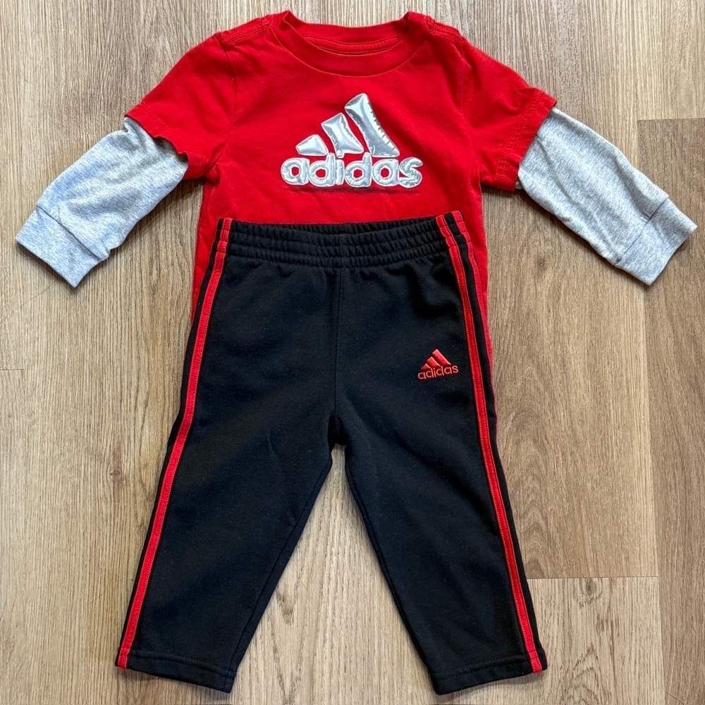 Adidas Kids Longsleeve and Joggers Matching Set 12 months